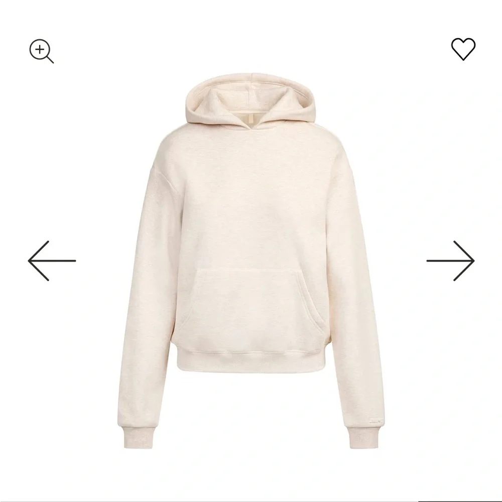 SKIMS Cotton Fleece Pullover Hoodie- Light Pink NWT ๐ - Picture 15 of 16